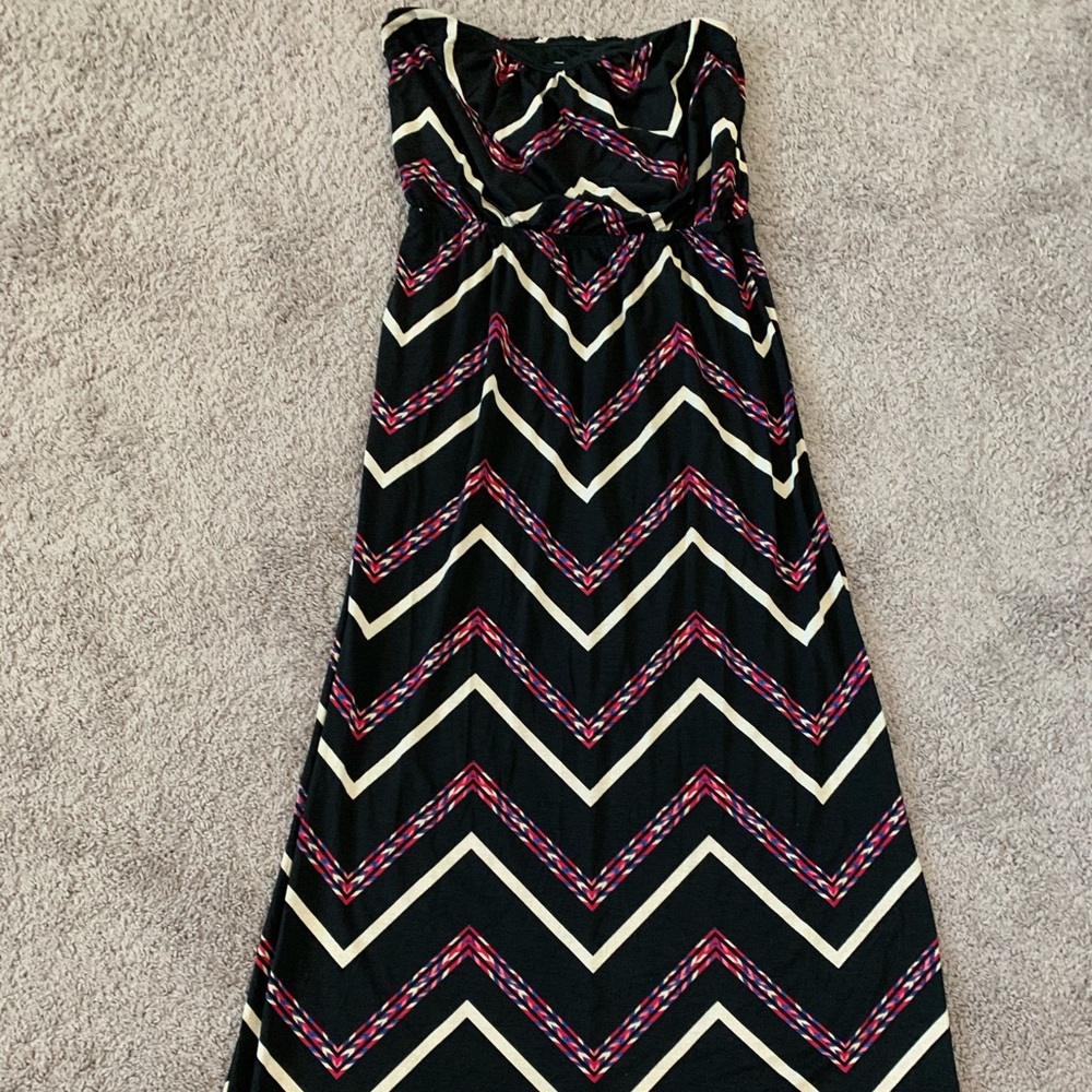 Long maxi dress strapless
